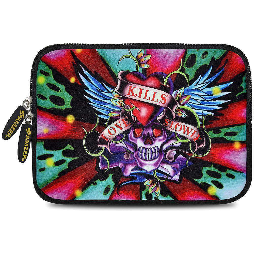 AMZER 7.75 Inch Neoprene Zipper Sleeve Pouch Tablet Bag - Love Hardy