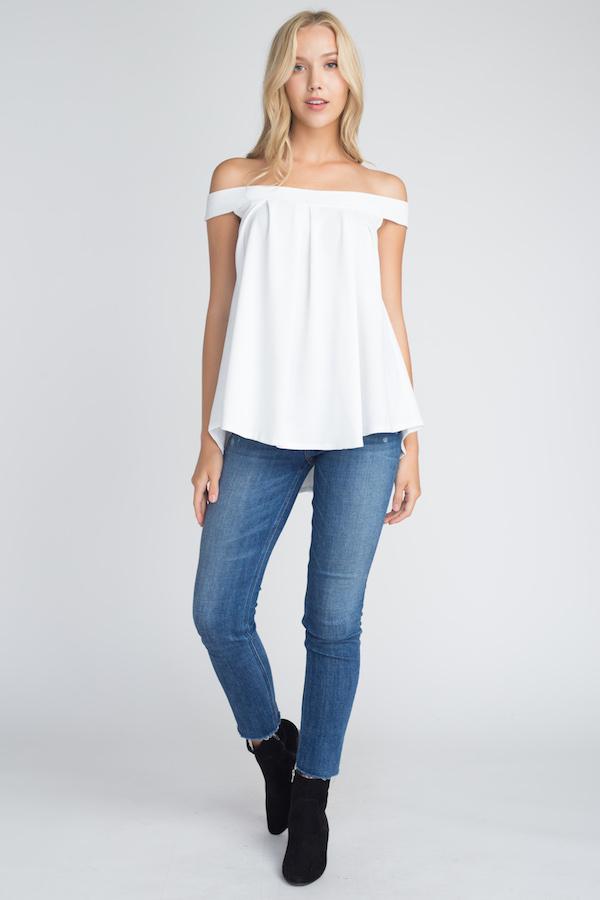 Women's Off Shoulder Flow Top