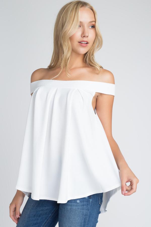 Women's Off Shoulder Flow Top