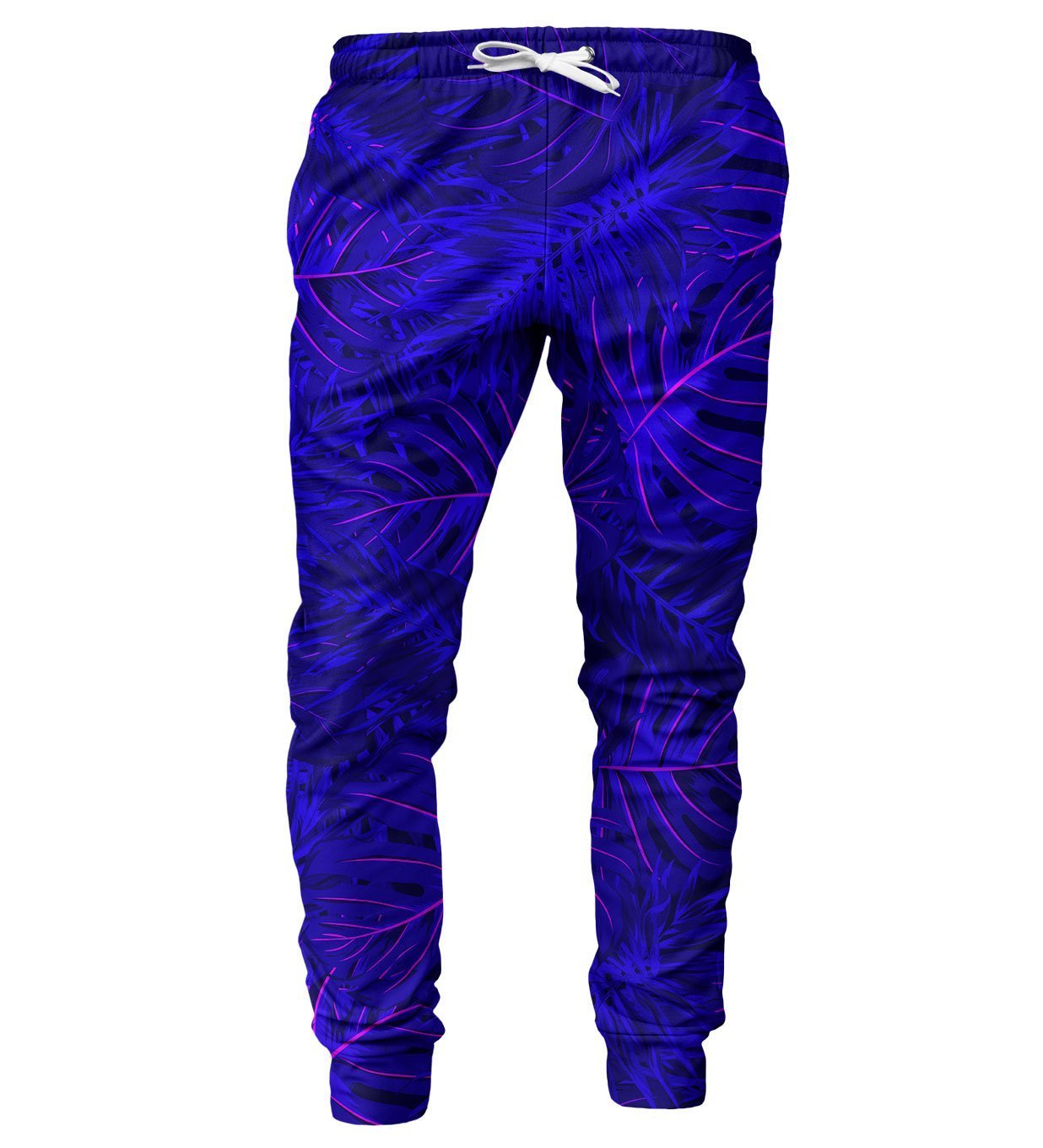 Tropical Dark Blue Sweatpants Policotton