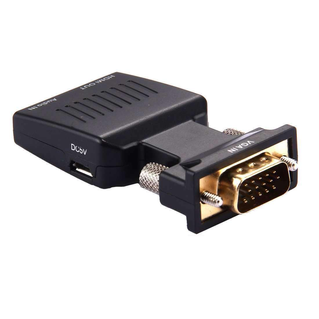 AMZER 1080P VGA to HDMI + Audio Video Output Converter Adapter - Black