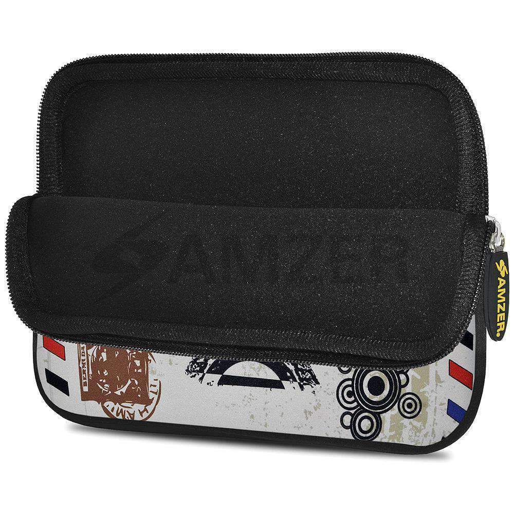 AMZER 7.75 Inch Neoprene Zipper Sleeve Pouch Tablet Bag - Paris