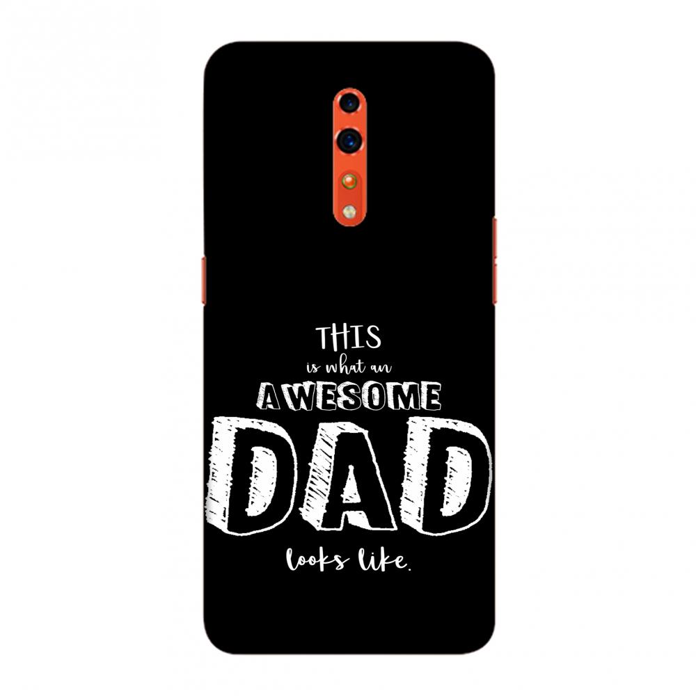 Father's Day - Awesome Dad Slim Hard Shell Case For Oppo Reno Z