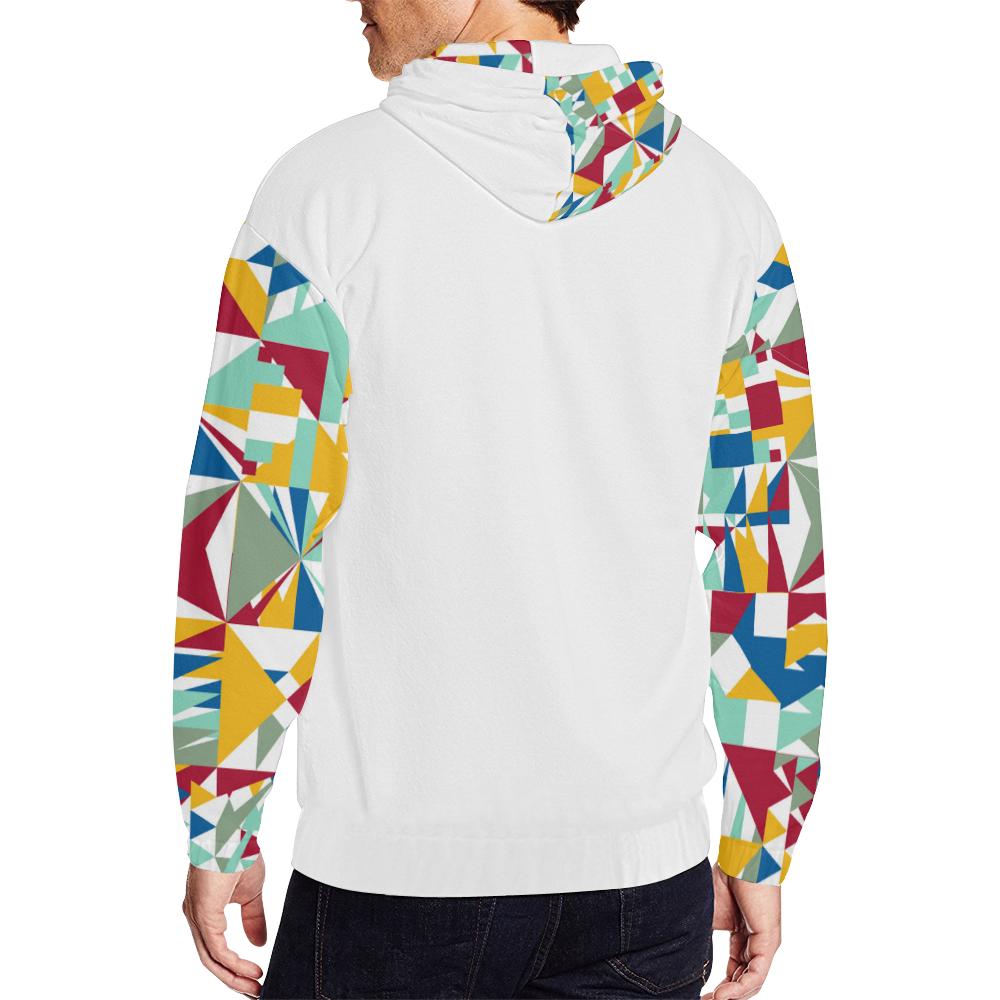 Fashion Wakerlook geometric star Print Full Zip Hoodie