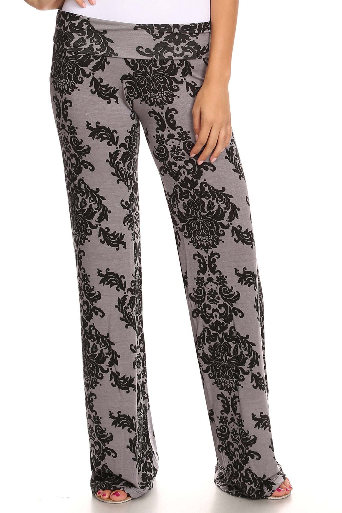 Women's Printed Palazzo Pants Made in USA