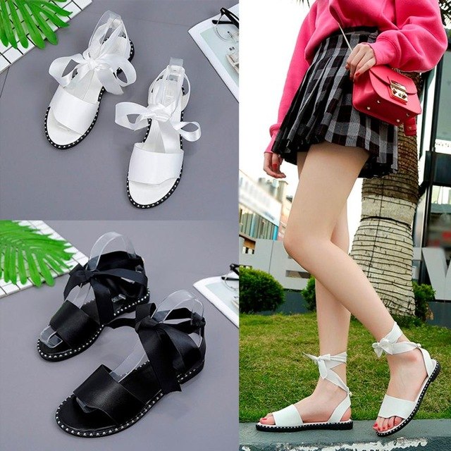 Fashion Women Leather Shoes Sandals Summer