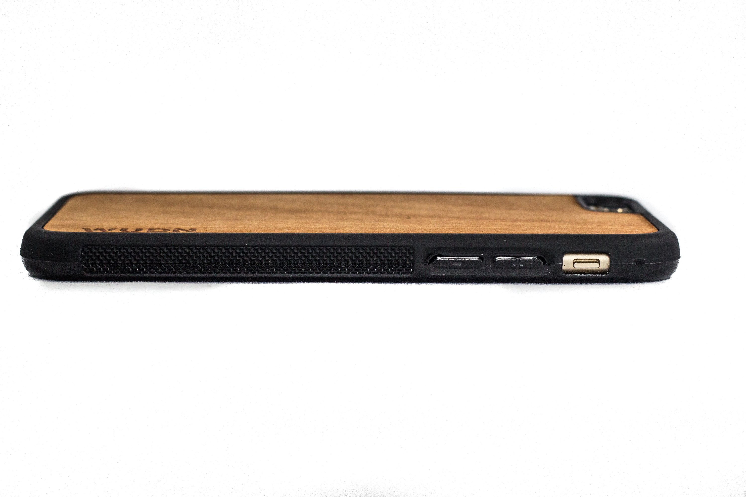 Slim Wooden Phone Case (Walnut / Bamboo Stripe)