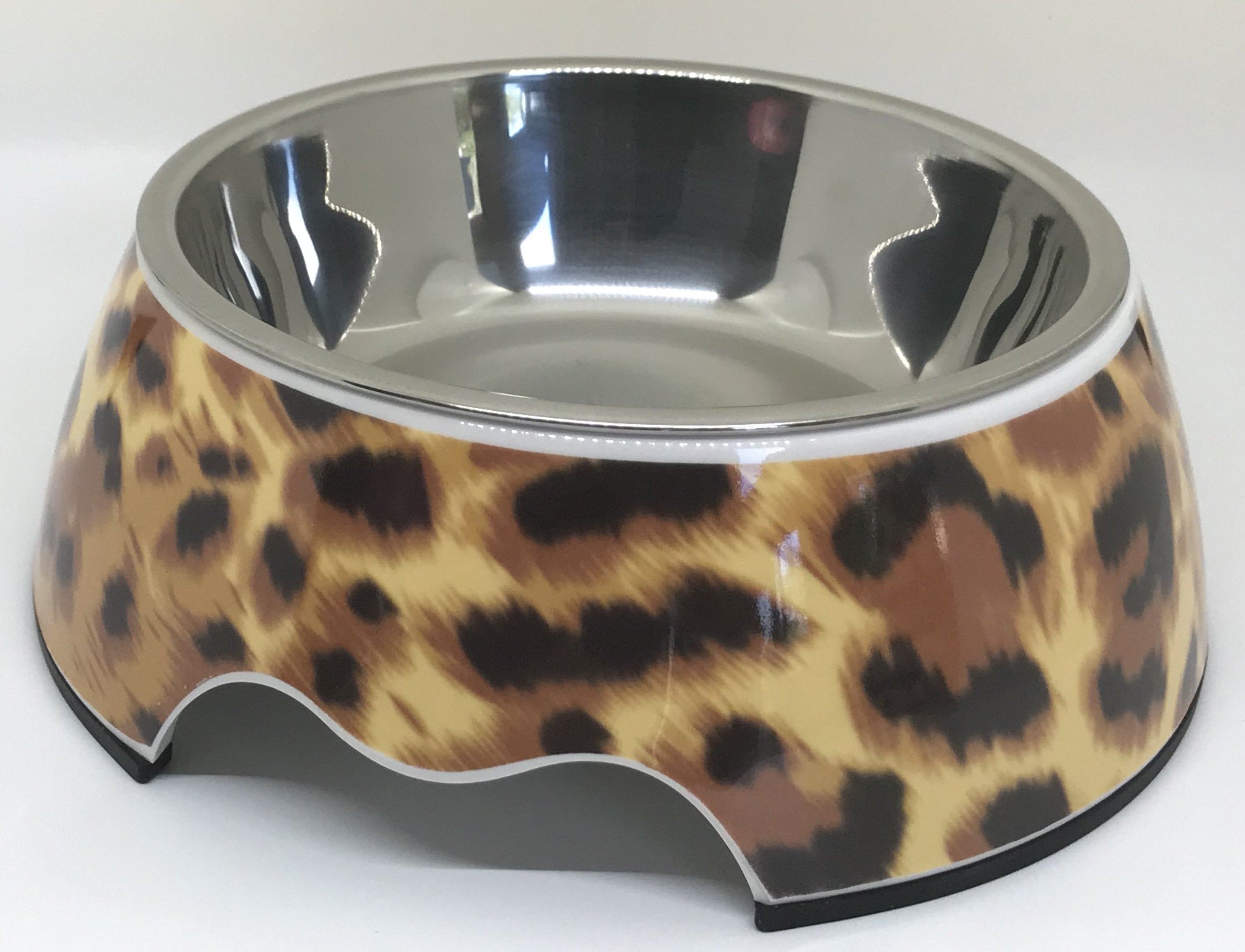 Cheetah Print Medium Dog Bowl