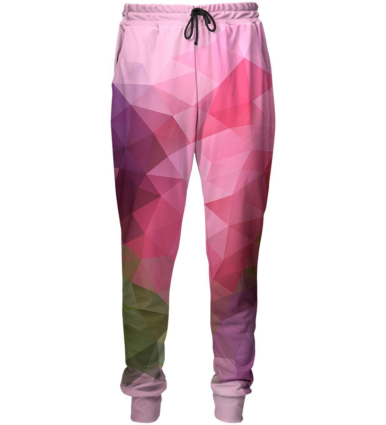 Violet Geometric Pattern Sweatpants