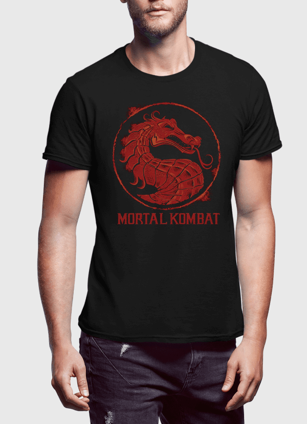 Mortal Kombat Logo Half Sleeves T-shirt