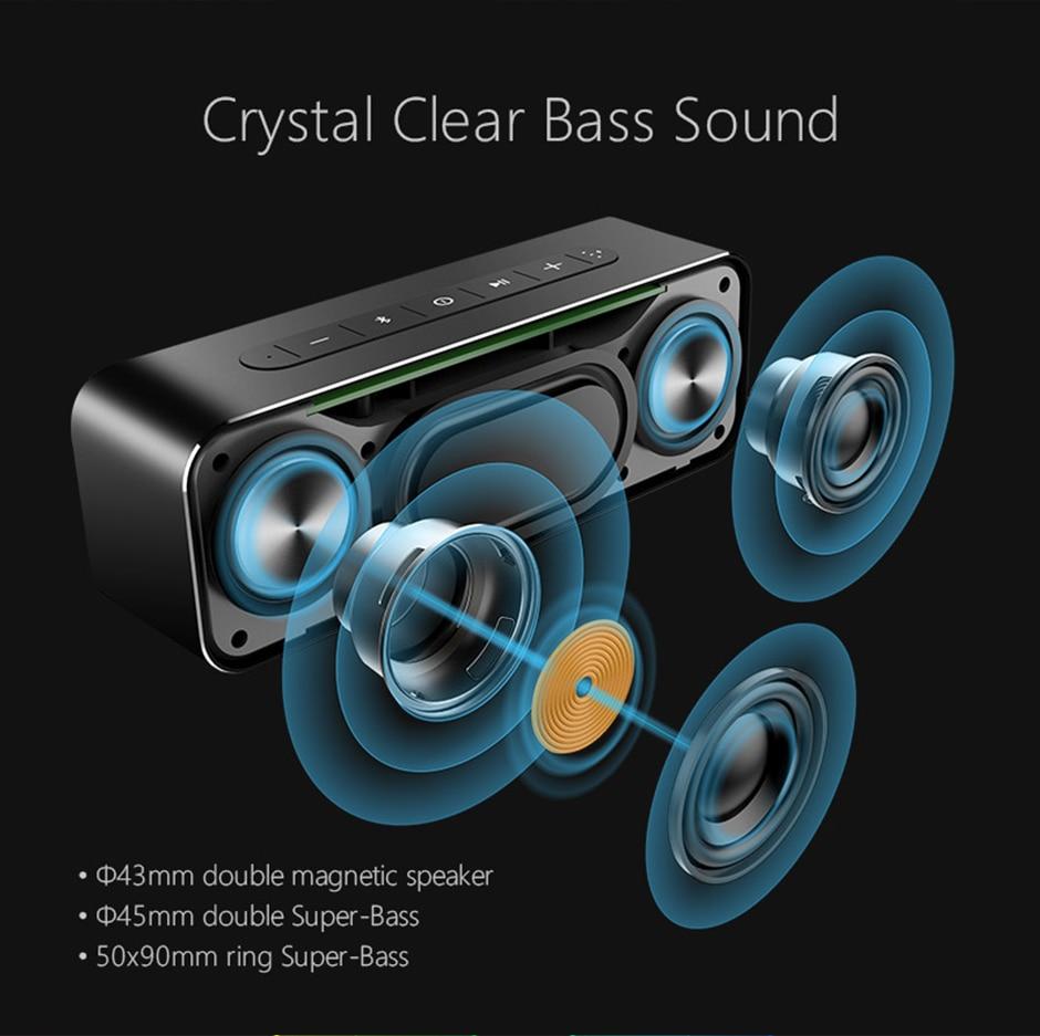Portable Bluetooth Speaker Wireless Stereo Sound Boombox Speakers with