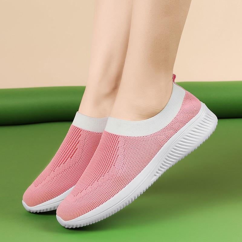 Sock Sneakers Flat Shoes Women Shoes Slip on Platform Sneakers Women