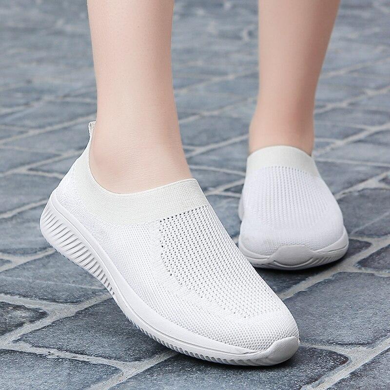 Sock Sneakers Flat Shoes Women Shoes Slip on Platform Sneakers Women