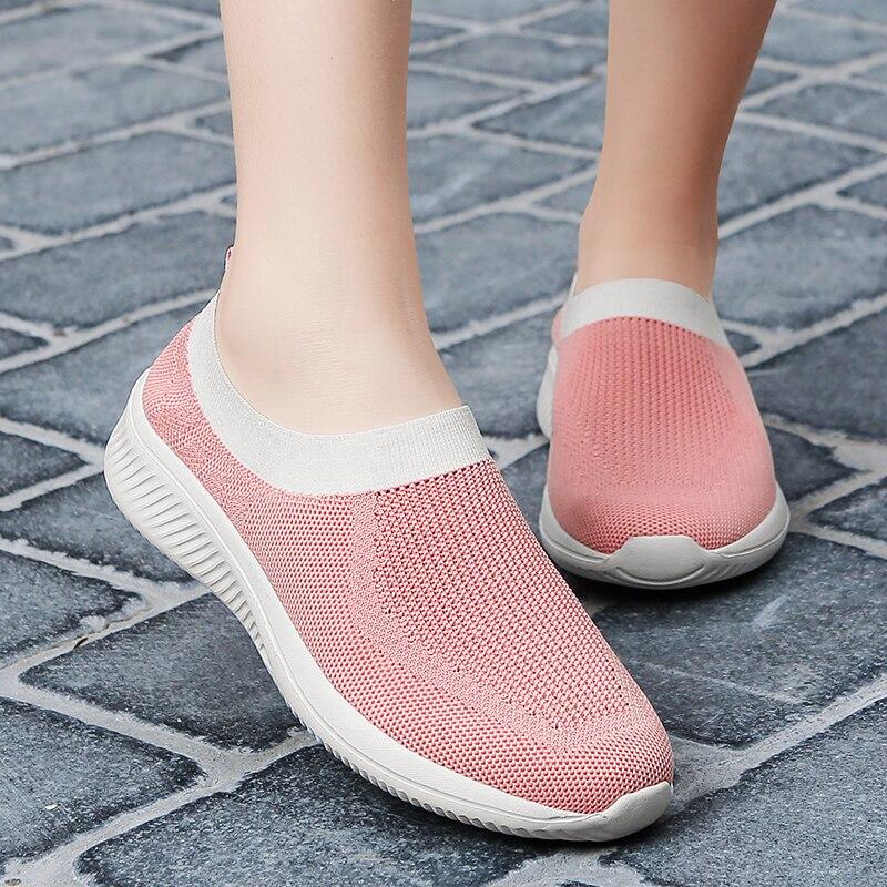 Sock Sneakers Flat Shoes Women Shoes Slip on Platform Sneakers Women