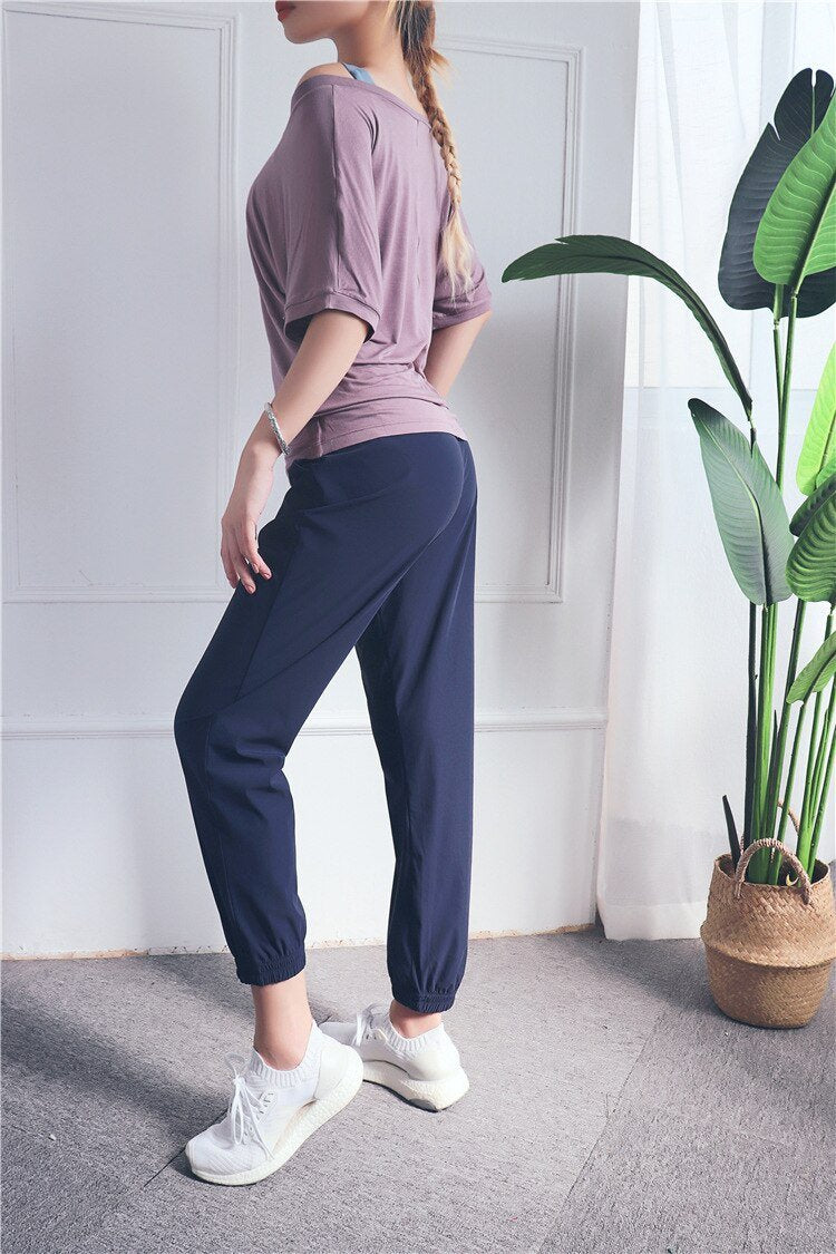 Loose Casual Running Pants Women Sports Fitness Jogging Trousers