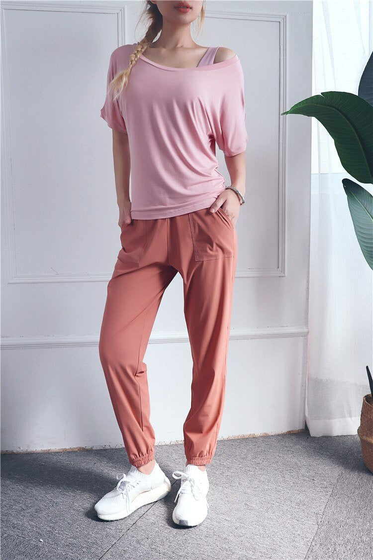 Loose Casual Running Pants Women Sports Fitness Jogging Trousers