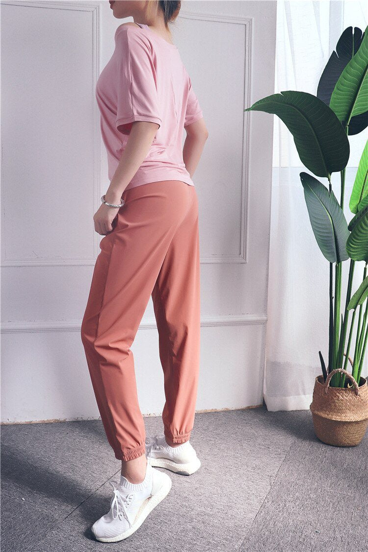 Loose Casual Running Pants Women Sports Fitness Jogging Trousers