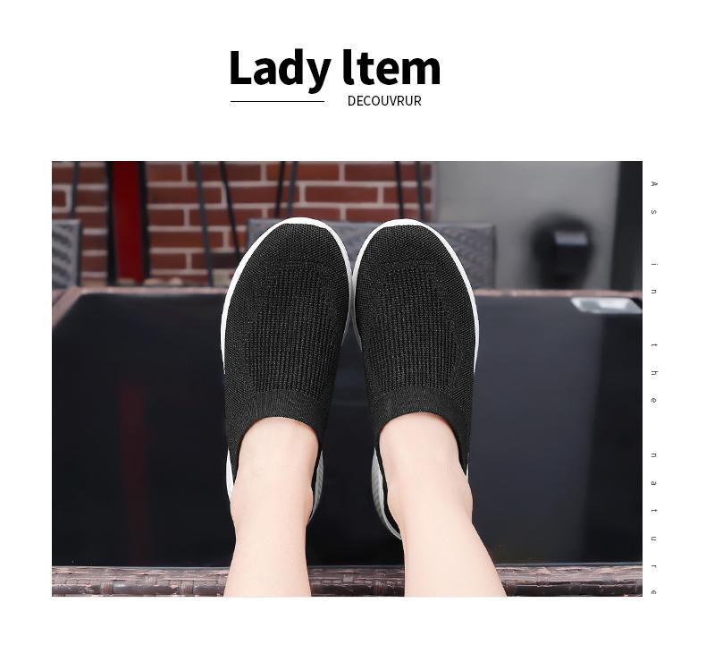 Sock Sneakers Flat Shoes Women Shoes Slip on Platform Sneakers Women