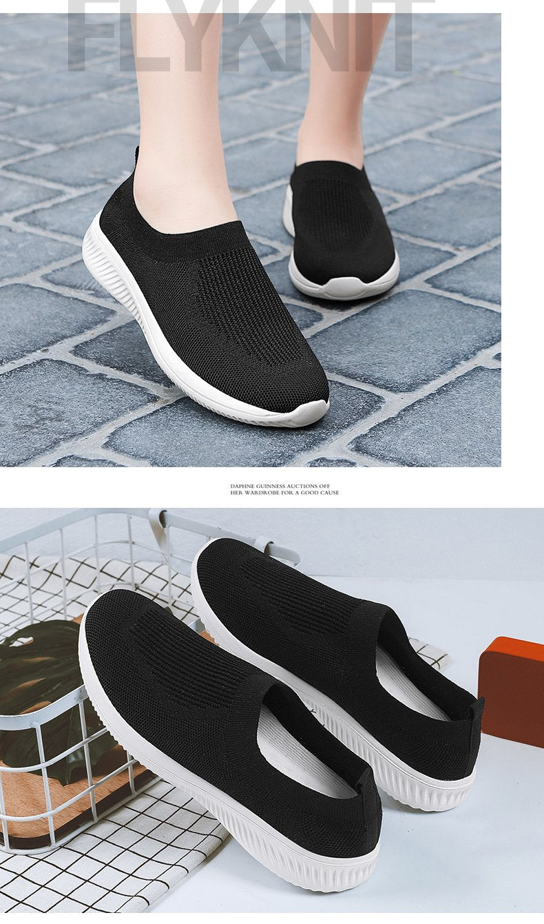 Sock Sneakers Flat Shoes Women Shoes Slip on Platform Sneakers Women