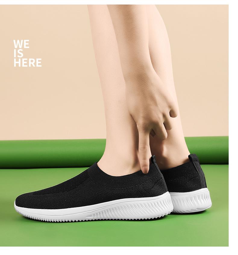 Sock Sneakers Flat Shoes Women Shoes Slip on Platform Sneakers Women