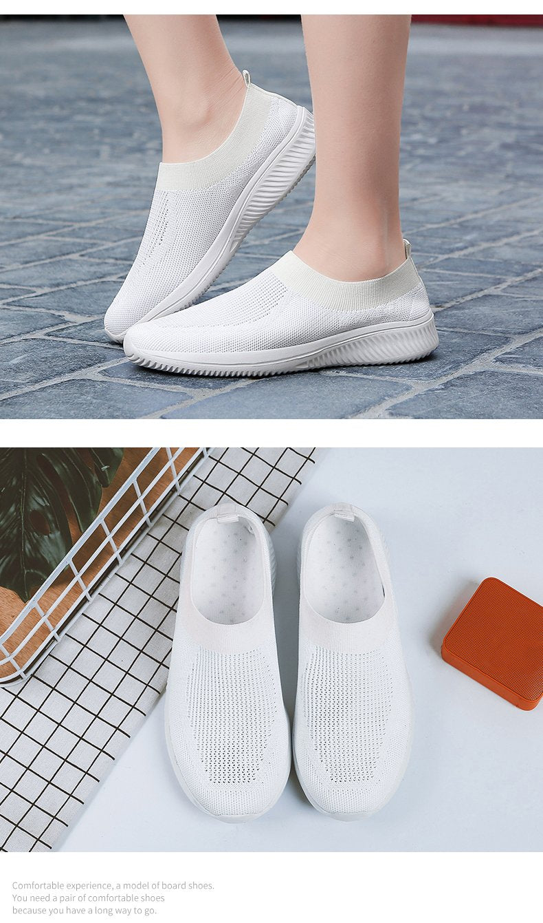 Sock Sneakers Flat Shoes Women Shoes Slip on Platform Sneakers Women