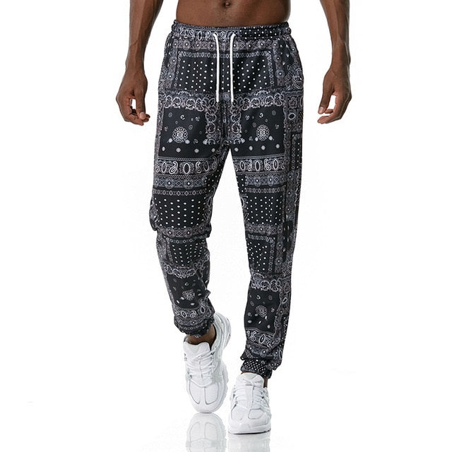 Luxury Royal Men Joggers Sweatpant 3D Floral Print Trousers Jogging Pants Men Casual Hip Hop Streetwear Sports Trousers Male XXL