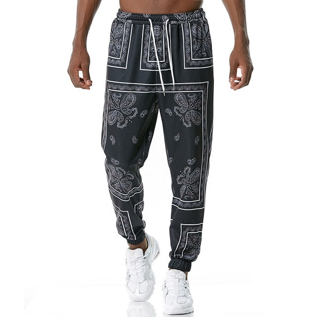 Luxury Royal Men Joggers Sweatpant 3D Floral Print Trousers Jogging Pants Men Casual Hip Hop Streetwear Sports Trousers Male XXL