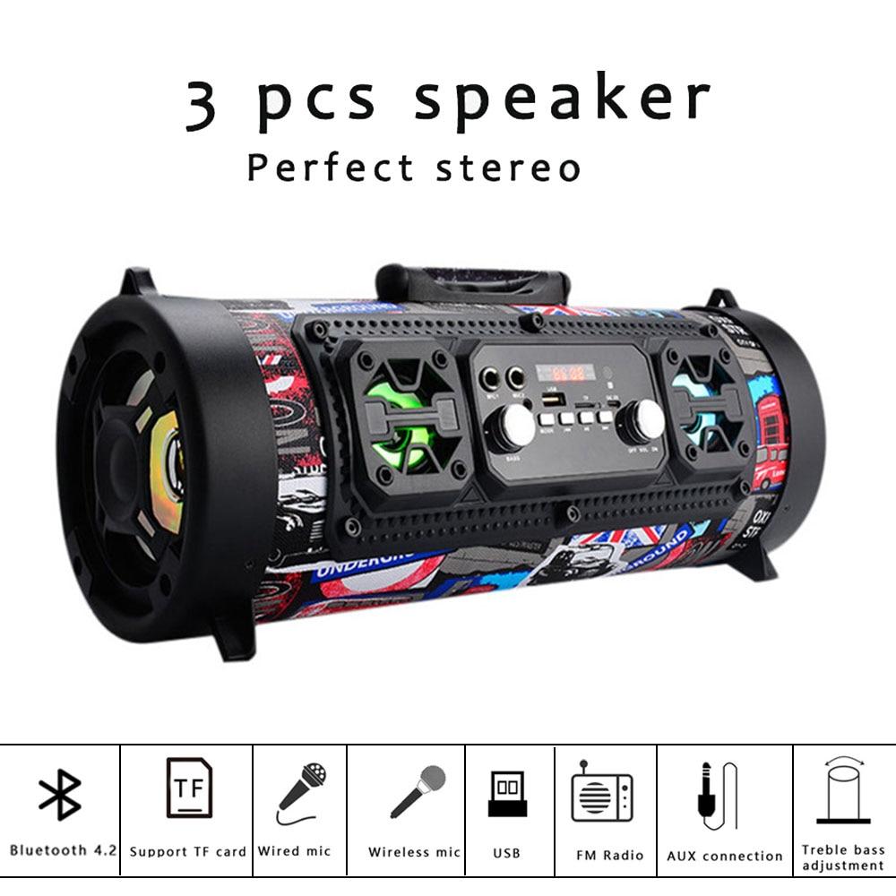 Portable Bluetooth Speaker Column Wireless Speaker Music Stereo