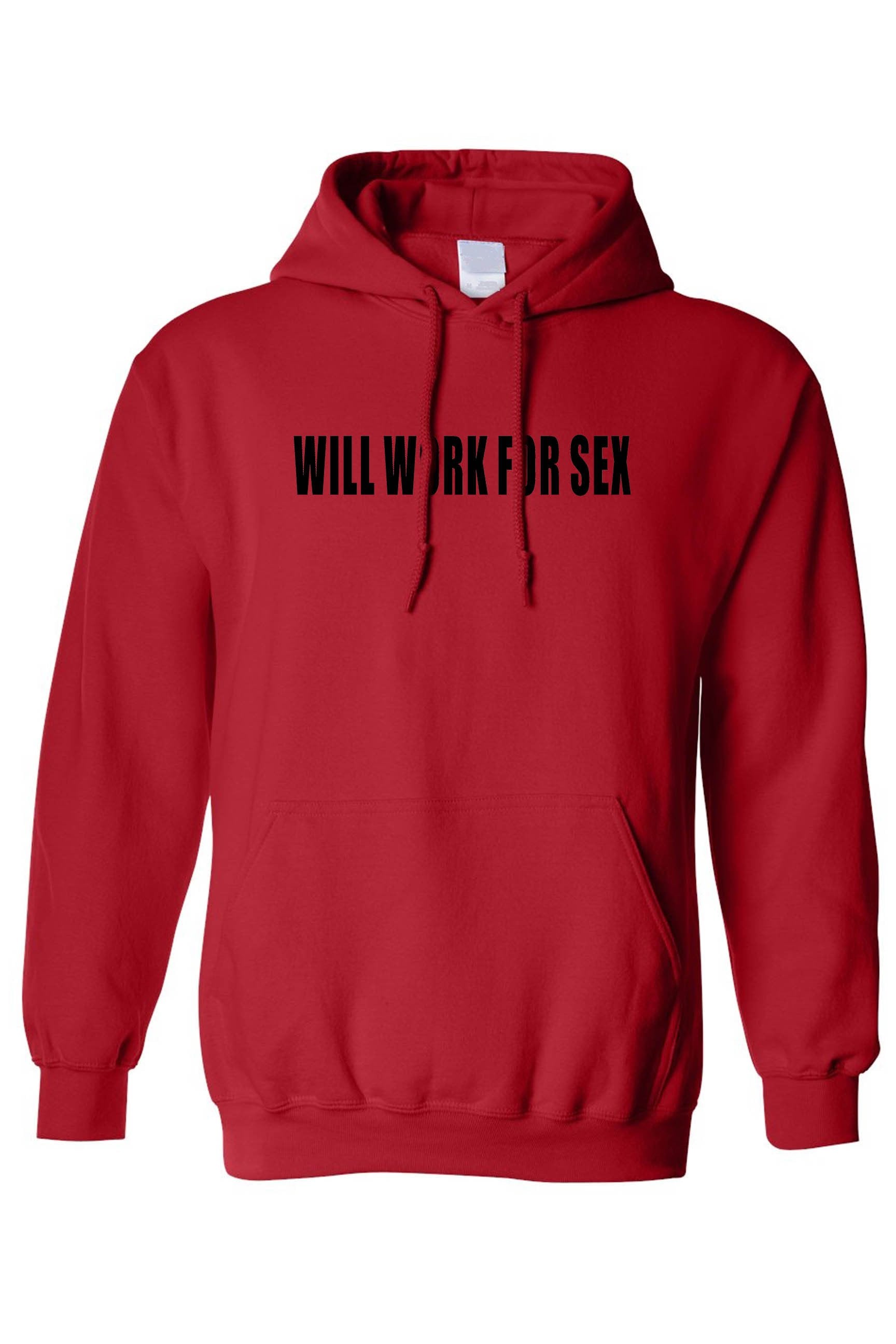 Men's/Unisex Pullover Hoodie Will Work For S*x